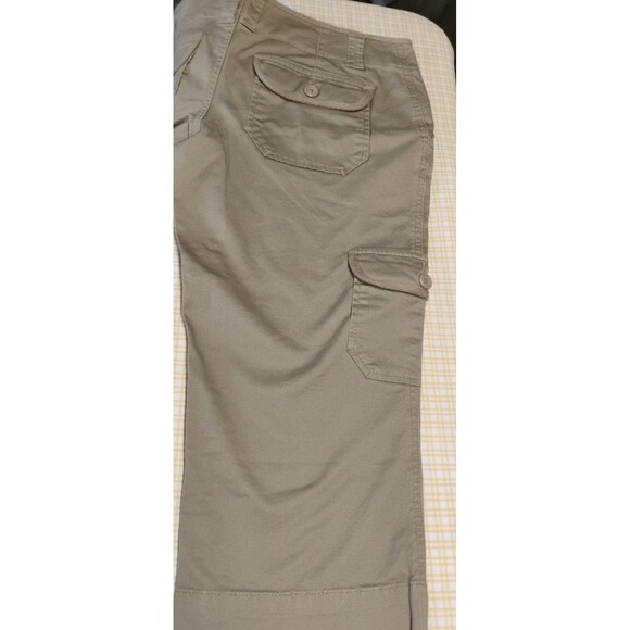 No Boundaries nobo Size 7 Capri Pants Khaki Cargo Juniors - Picture 11 of 12